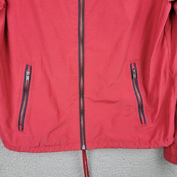 Arturo Calle Actitud Chaqueta Track Jacket Small Red Full Zip Pockets Anchor - Picture 14 of 16